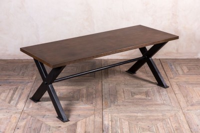 halifax-x-frame-dining-table-copper-top